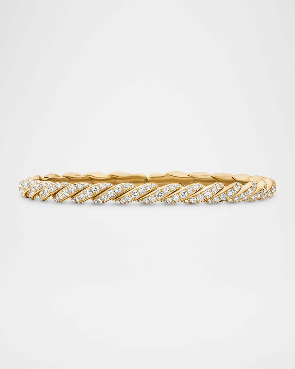Sculpted Cable Flex Bracelet in 18K Gold, 5
